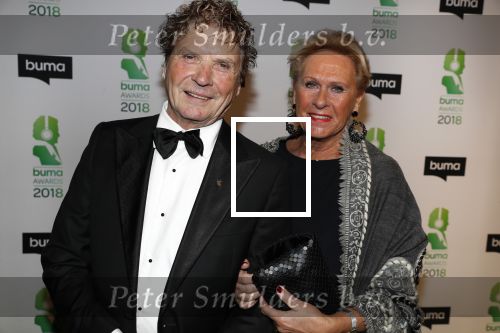 Amsterdam 5 maart 2018 
Buma prijzen in theater Amsterdam. Hans v Hemert met partner