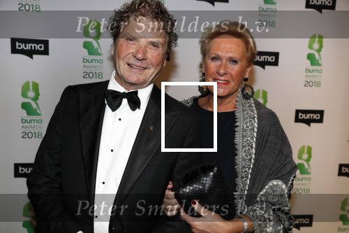 Amsterdam 5 maart 2018 
Buma prijzen in theater Amsterdam. Hans v Hemert met partner