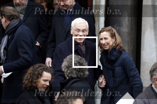 Rotterdam 20 februari 2018
Dienst voor overlijden /begrafenis Ruud Lubbers in de Laurentius Elisabeth Kathedraal. hans v d Broek met vrouw