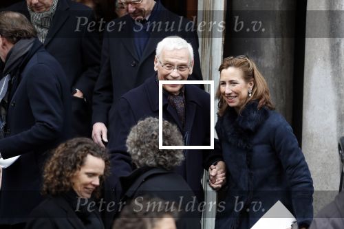 Rotterdam 20 februari 2018
Dienst voor overlijden /begrafenis Ruud Lubbers in de Laurentius Elisabeth Kathedraal. hans v d Broek met vrouw