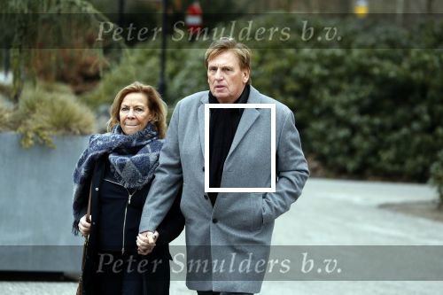 Leusden 6 maart 2018
Crematie Mies Bouwman in crematorium Leusden. 
Henny Huisman en Lia Huisman