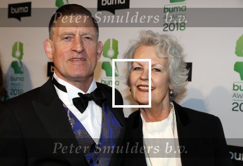 Amsterdam 5 maart 2018 
Buma prijzen in theater Amsterdam. Huub v d Lubbe met partner