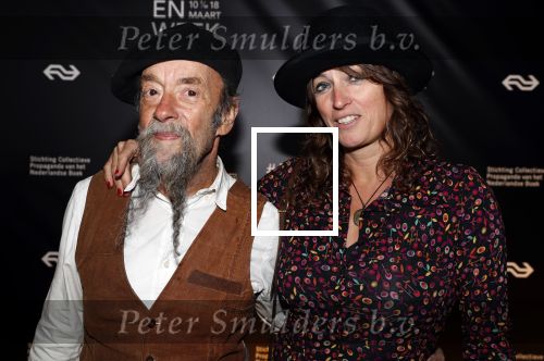 Amsterdam 9 maart 2018 
Boekenbal 2018 in de schouwburg van Amsterdam. Ilja Gort met partner