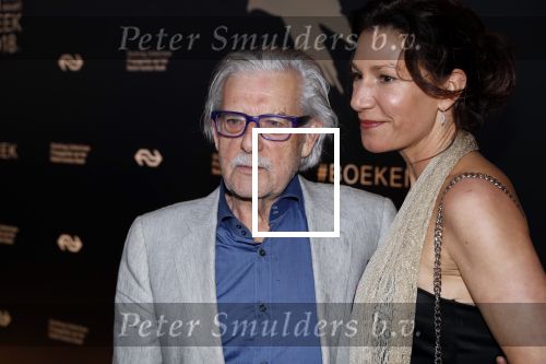 Amsterdam 9 maart 2018 
Boekenbal 2018 in de schouwburg van Amsterdam. Jan Siebelink  met partner