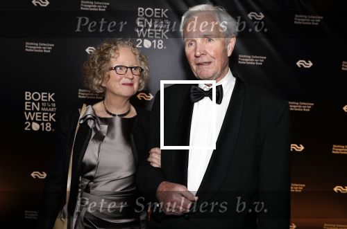 Amsterdam 9 maart 2018 
Boekenbal 2018 in de schouwburg van Amsterdam.
Jan Terlouw kwam met zijn dochter