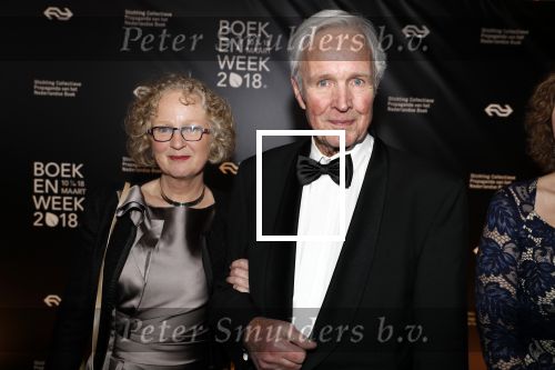 Amsterdam 9 maart 2018 
Boekenbal 2018 in de schouwburg van Amsterdam.
Jan Terlouw kwam met zijn dochter