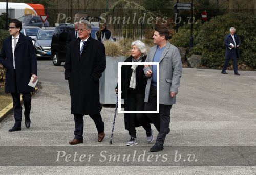Leusden 6 maart 2018
Crematie Mies Bouwman in crematorium Leusden. Martijn Jeroen en Herma Krabbe