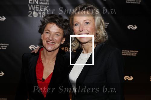 Amsterdam 9 maart 2018 
Boekenbal 2018 in de schouwburg van Amsterdam.
Kasja Ollongren kwam met partner irene v d Brekel