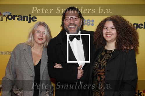 Amsterdam 12 februari 2018
Premiere Gek van Oranje in Tuschinski. Kenneth Herdigein met partner en dochter