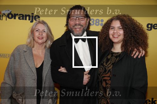 Amsterdam 12 februari 2018
Premiere Gek van Oranje in Tuschinski. Kenneth Herdigein met partner en dochter
