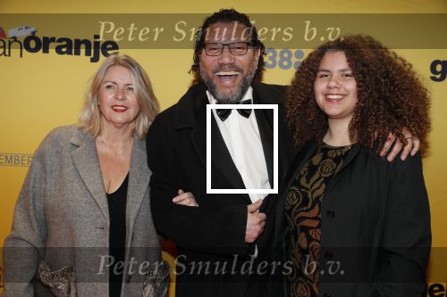 Amsterdam 12 februari 2018
Premiere Gek van Oranje in Tuschinski. Kenneth Herdigein met partner en dochter