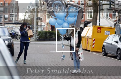 Amsterdam 11 maart 2018
Kim Kotter zwanger met blauwe ballonnen