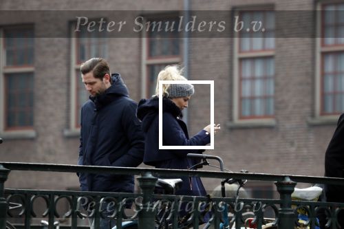 Amsterdam 3 maart 2018 
Kimberley Klaver met haar man Bas Schothorst