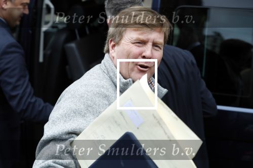 Amsterdam 3 februari 2018 
Prinses Beatrix viert haar 80e verjaardag in het paleis op de dam.  Koning Willem-Alexander en koningin Maxima arriveren met hun dochters, de prinsessen Amalia, Alexia en Ariane