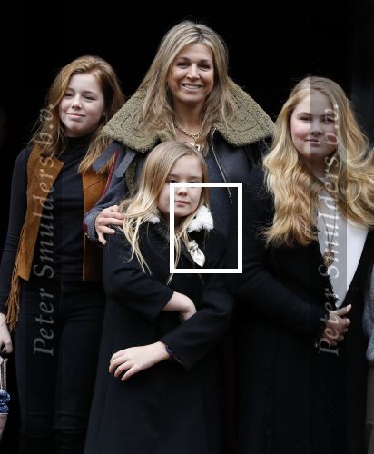 Amsterdam 3 februari 2018 
Prinses Beatrix viert haar 80e verjaardag in het paleis op de dam.  Koning Willem-Alexander en koningin Maxima arriveren met hun dochters, de prinsessen Amalia, Alexia en Ariane