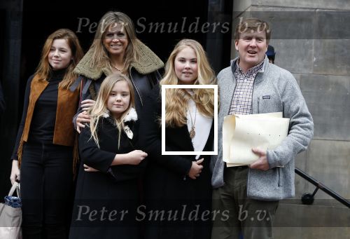 Amsterdam 3 februari 2018 
Prinses Beatrix viert haar 80e verjaardag in het paleis op de dam.  Koning Willem-Alexander en koningin Maxima arriveren met hun dochters, de prinsessen Amalia, Alexia en Ariane