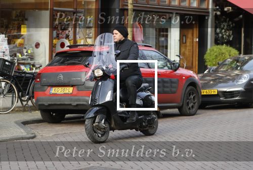 Amsterdam 9 februari 2018
Leco v Zadelhoff op zijn vespa scooter