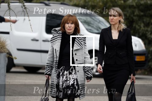 Leusden 6 maart 2018
Crematie Mies Bouwman in crematorium Leusden. Liesbeth List met dochter Elisah en schoonzoon