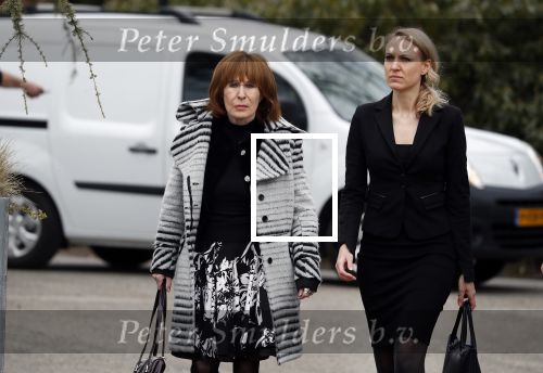 Leusden 6 maart 2018
Crematie Mies Bouwman in crematorium Leusden. Liesbeth List met dochter Elisah en schoonzoon