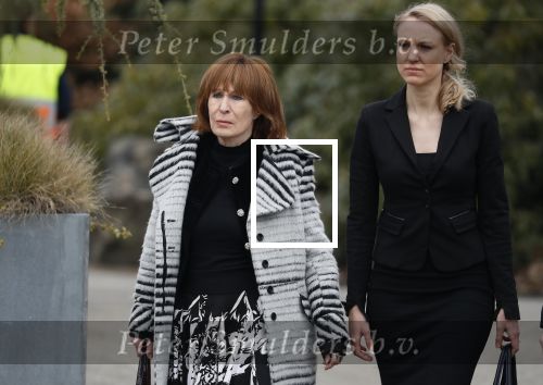Leusden 6 maart 2018
Crematie Mies Bouwman in crematorium Leusden. Liesbeth List met dochter Elisah en schoonzoon