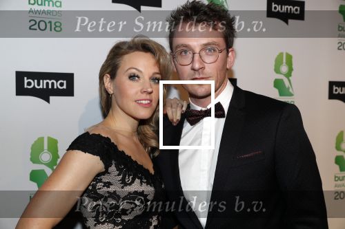 Amsterdam 5 maart 2018 
Buma prijzen in theater Amsterdam. Loes Haverkort en partner Floris Verbeij
