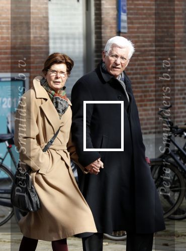 Amsterdam 9 maart 2018 
Joop Daalmeijer en zijn vrouw Maartje v Weegen hand in hand wandelend door Amsterdam