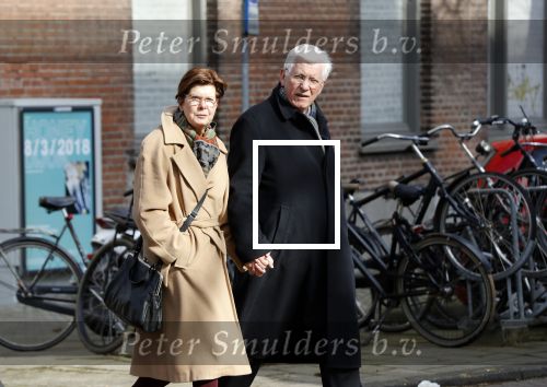 Amsterdam 9 maart 2018 
Joop Daalmeijer en zijn vrouw Maartje v Weegen hand in hand wandelend door Amsterdam