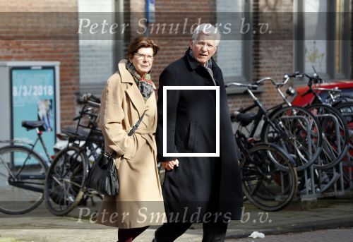 Amsterdam 9 maart 2018 
Joop Daalmeijer en zijn vrouw Maartje v Weegen hand in hand wandelend door Amsterdam