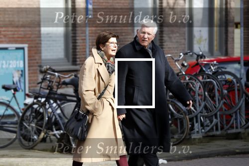 Amsterdam 9 maart 2018 
Joop Daalmeijer en zijn vrouw Maartje v Weegen hand in hand wandelend door Amsterdam