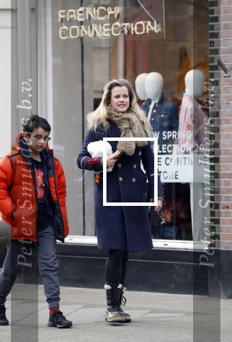 Amsterdam 3 maart 2018
Maria Kooistra met zoon in Amsterdam zuid