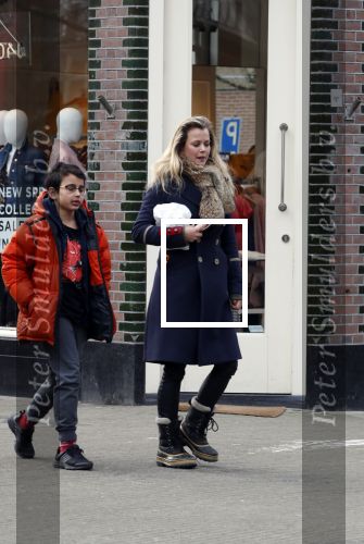 Amsterdam 3 maart 2018
Maria Kooistra met zoon in Amsterdam zuid