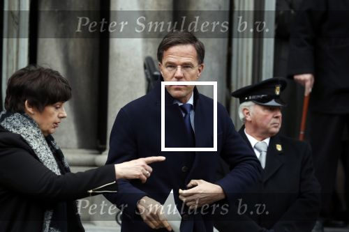 Rotterdam 20 februari 2018
Dienst voor overlijden /begrafenis Ruud Lubbers in de Laurentius Elisabeth Kathedraal. Mark Rutte