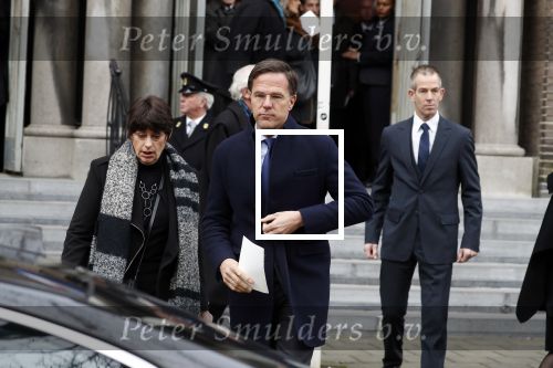 Rotterdam 20 februari 2018
Dienst voor overlijden /begrafenis Ruud Lubbers in de Laurentius Elisabeth Kathedraal. Mark Rutte