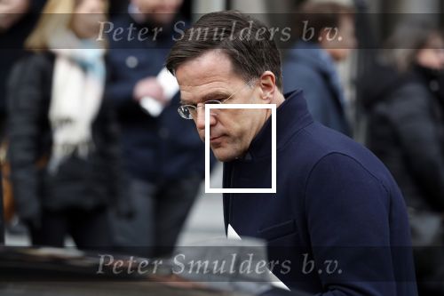 Rotterdam 20 februari 2018
Dienst voor overlijden /begrafenis Ruud Lubbers in de Laurentius Elisabeth Kathedraal. Mark Rutte