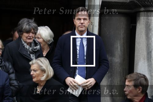 Rotterdam 20 februari 2018
Dienst voor overlijden /begrafenis Ruud Lubbers in de Laurentius Elisabeth Kathedraal. Mark Rutte