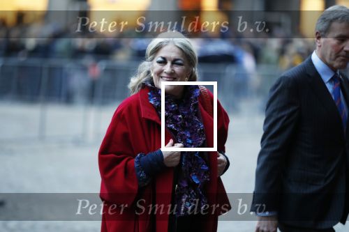 Amsterdam 3 februari 2018 
Prinses Beatrix viert haar 80e verjaardag in het paleis op de dam. Marte Rohling en Bert Wassenaar