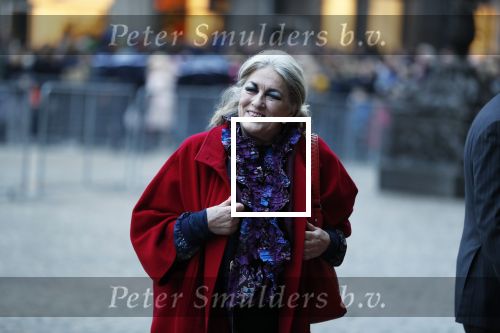 Amsterdam 3 februari 2018 
Prinses Beatrix viert haar 80e verjaardag in het paleis op de dam. Marte Rohling en Bert Wassenaar