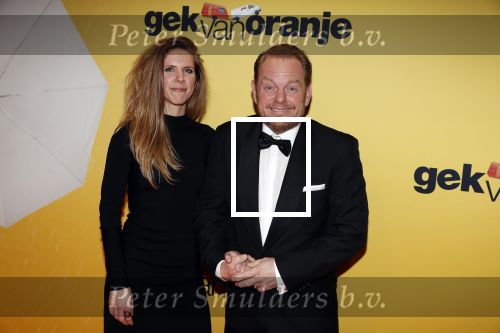 Amsterdam 12 februari 2018
Premiere Gek van Oranje in Tuschinski. Martijn Fischer met vriendin