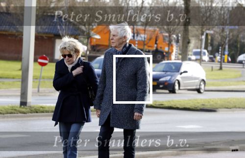 Hilversum 12 februari 2018
Martine Bijl en Berend Boudewijn wandelend hand in hand