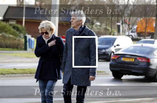Hilversum 12 februari 2018
Martine Bijl en Berend Boudewijn wandelend hand in hand