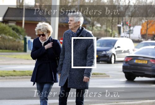 Hilversum 12 februari 2018
Martine Bijl en Berend Boudewijn wandelend hand in hand