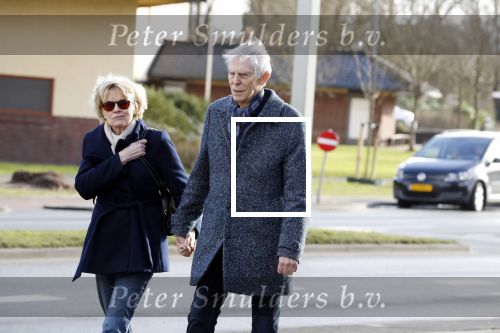 Hilversum 12 februari 2018
Martine Bijl en Berend Boudewijn wandelend hand in hand