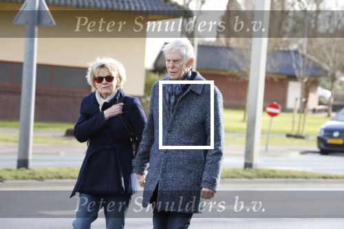 Hilversum 12 februari 2018
Martine Bijl en Berend Boudewijn wandelend hand in hand
