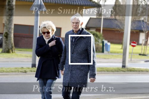 Hilversum 12 februari 2018
Martine Bijl en Berend Boudewijn wandelend hand in hand