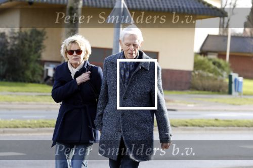 Hilversum 12 februari 2018
Martine Bijl en Berend Boudewijn wandelend hand in hand
