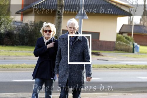 Hilversum 12 februari 2018
Martine Bijl en Berend Boudewijn wandelend hand in hand