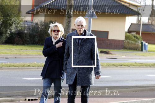 Hilversum 12 februari 2018
Martine Bijl en Berend Boudewijn wandelend hand in hand