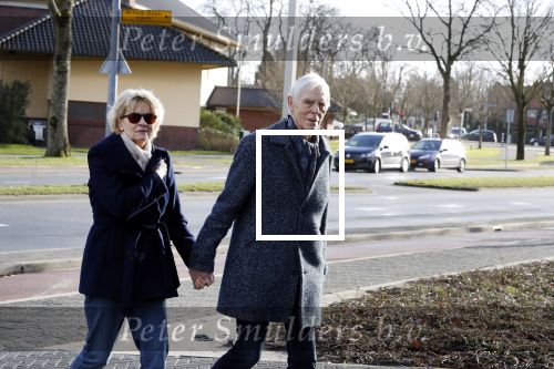 Hilversum 12 februari 2018
Martine Bijl en Berend Boudewijn wandelend hand in hand