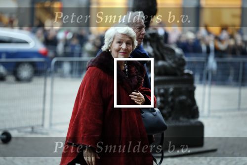 Amsterdam 3 februari 2018 
Prinses Beatrix viert haar 80e verjaardag in het paleis op de dam. Cees Dam en Martine van Loon-Labouchere