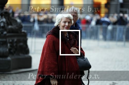 Amsterdam 3 februari 2018 
Prinses Beatrix viert haar 80e verjaardag in het paleis op de dam. Cees Dam en Martine v Loon-Labouchere